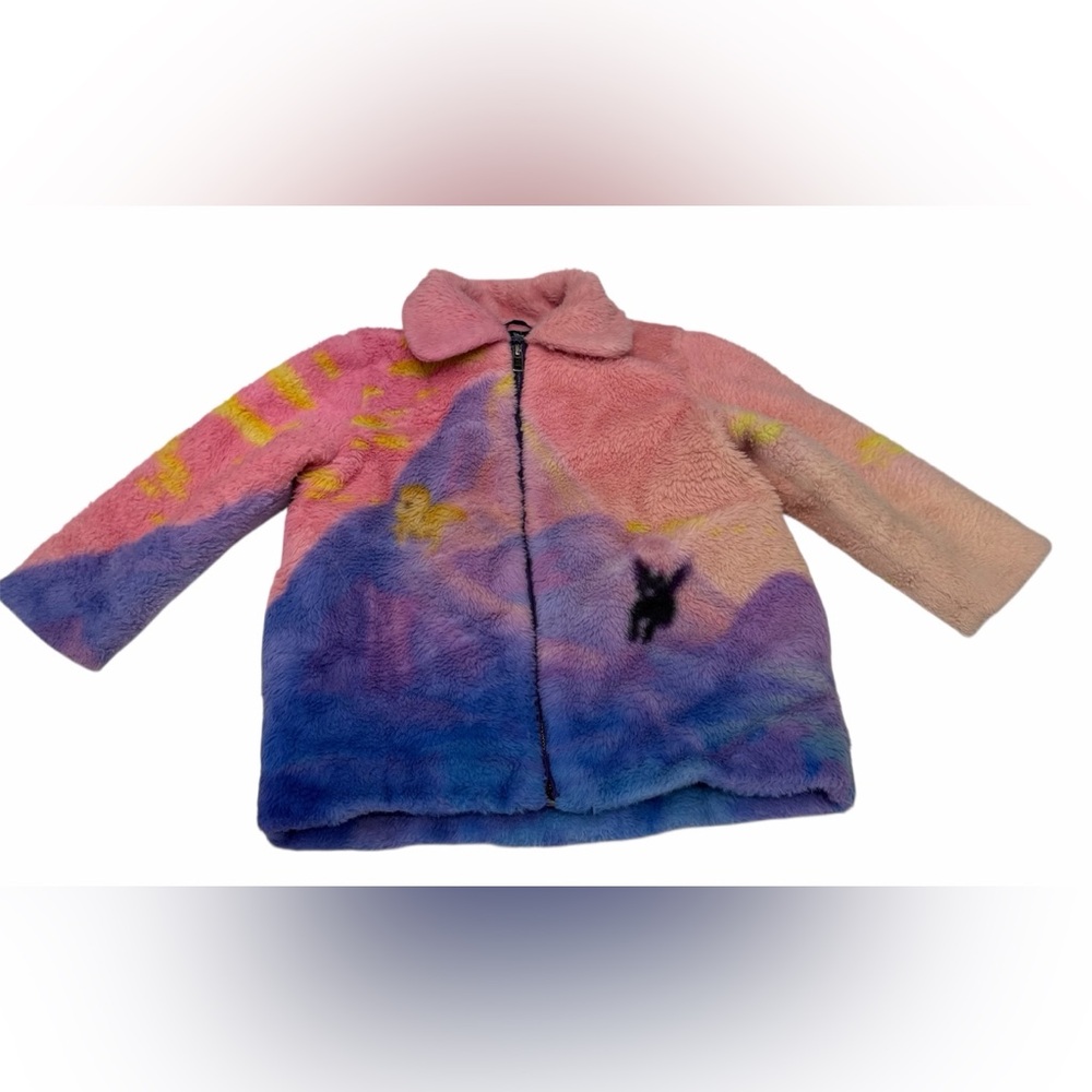 Stella McCartney Kids Disney Multicolor Fleece Jacket Full Zip Girl Size 4β